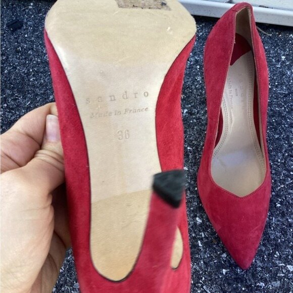 Acubi mermaidcore fairycore SANDRO SUEDE PUMPS 36/6 - Picture 8 of 9